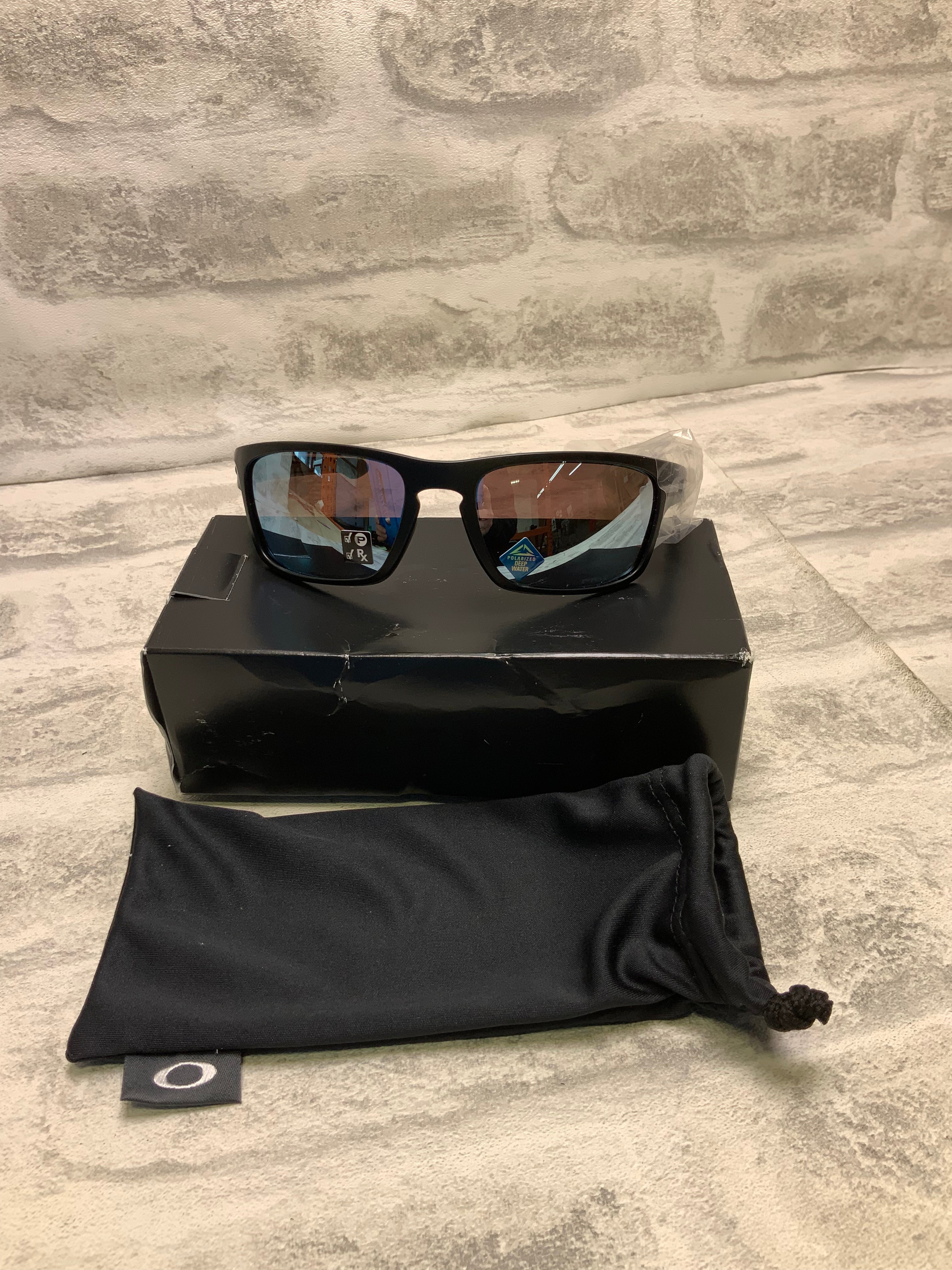 Oakley Sliver Stealth 009408 Matte Black/Prizm Deep Water, Polarized (7617915060462)